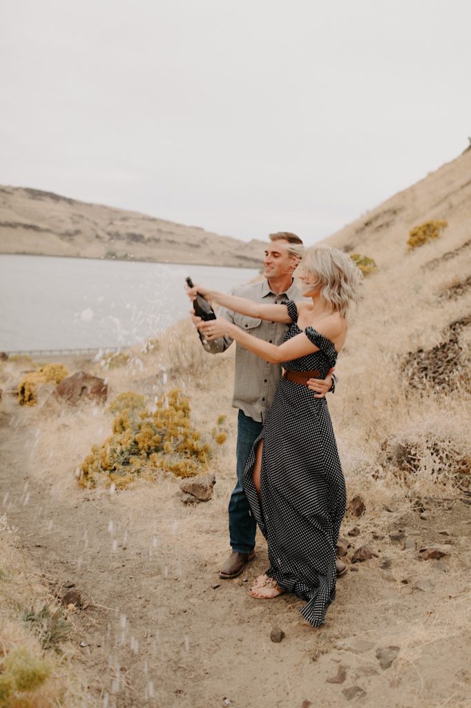 Columbia River Gorge Engagement Photos