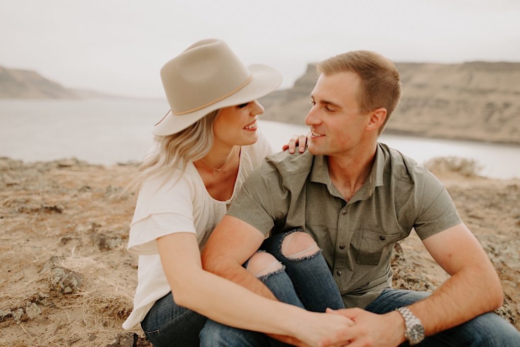 Columbia River Gorge Engagement Photos
