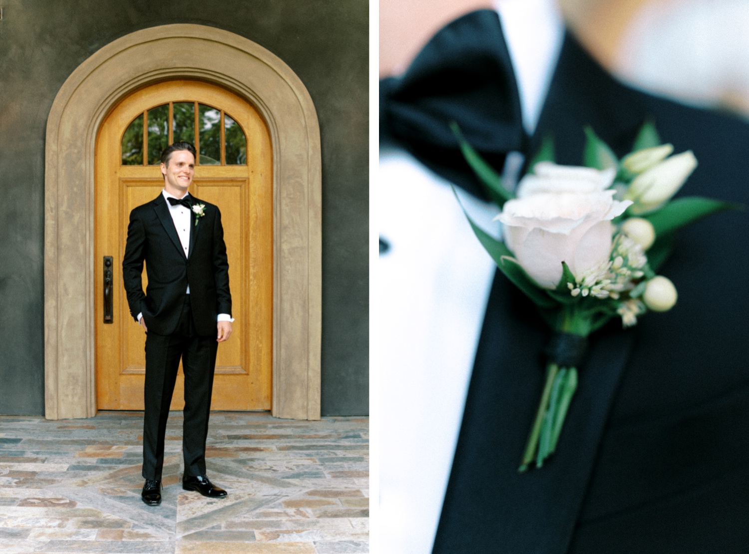 Groom portraits for Abeja Winery and Inn Wedding