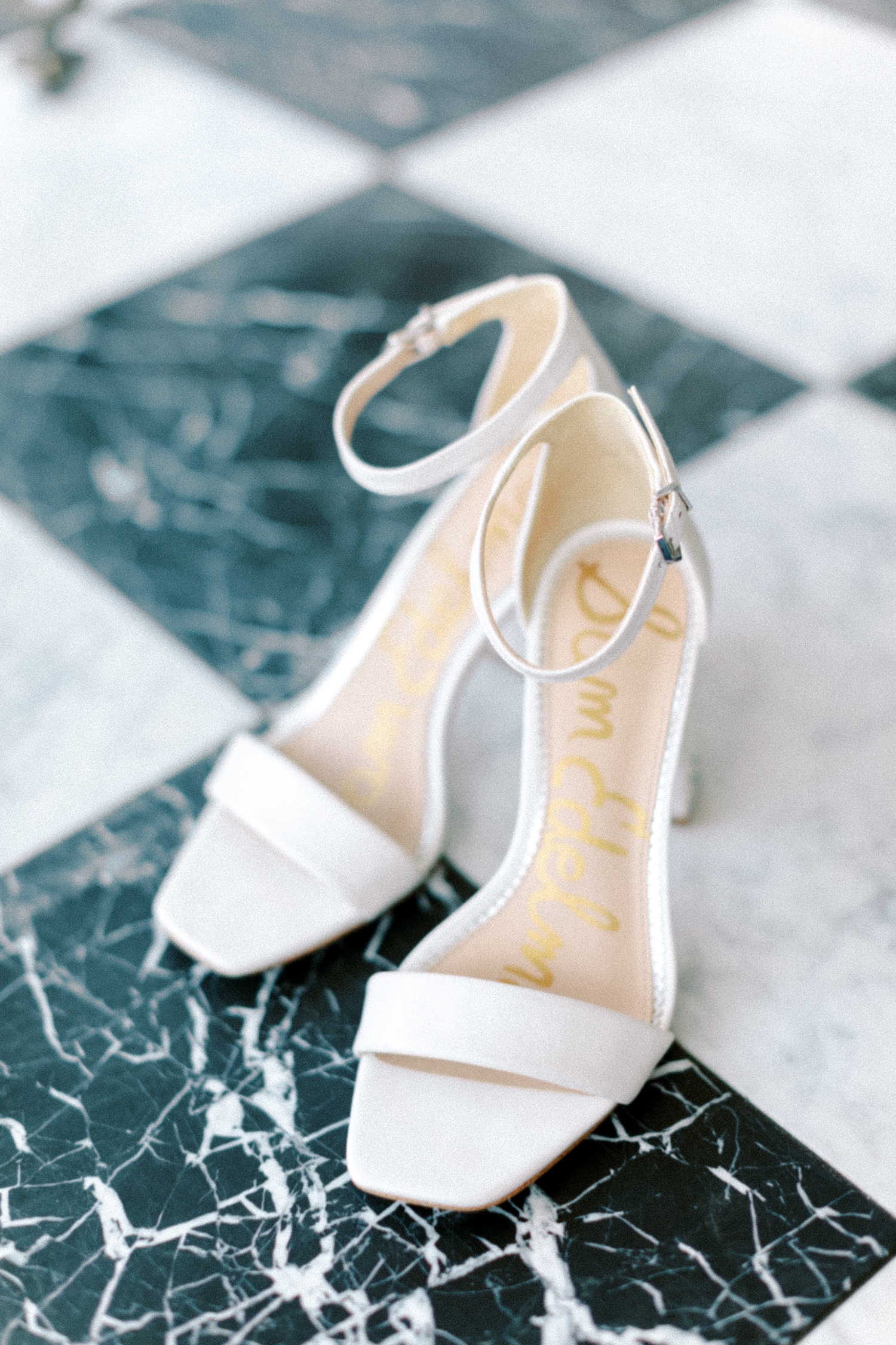 Sam Edelman bridal shoes for Abeja Winery and Inn Wedding