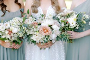 Bridal bouquets by Simplified Celebrations at Abeja Winery