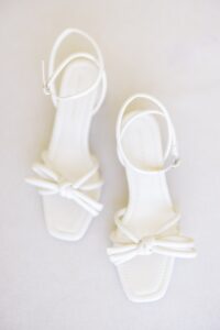Loeffler Randall bridal heels for Abeja Winery Wedding