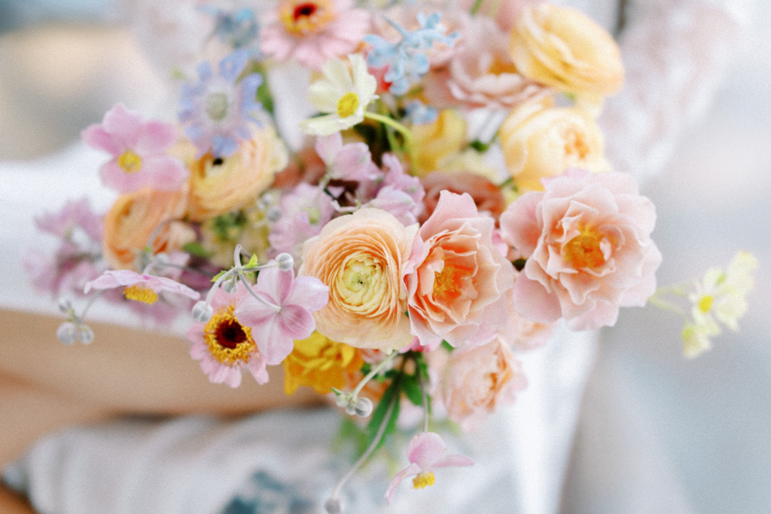 Bridal bouquet made by Leah Erickson Floral for Alderbrook Resort Wedding