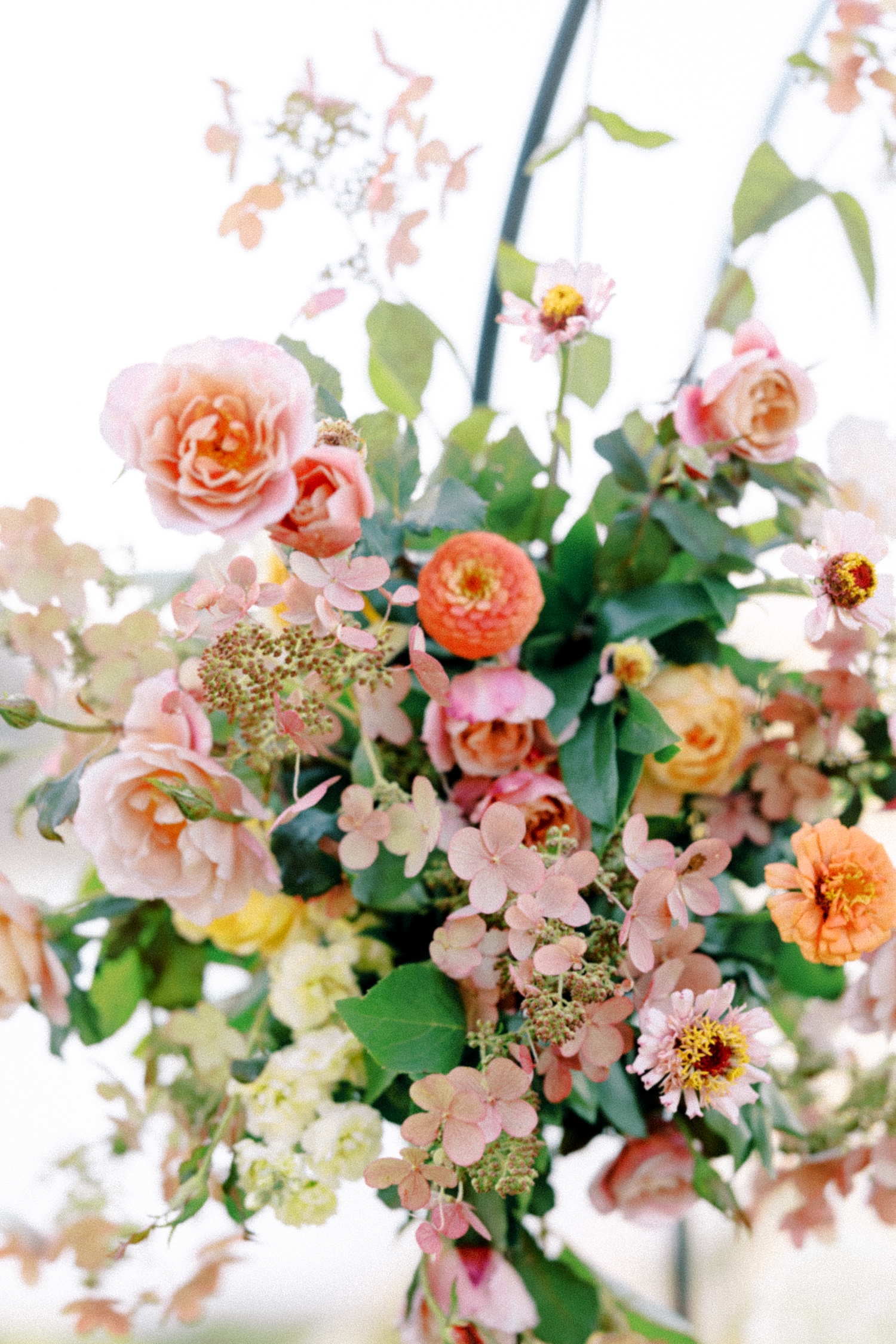 Ceremony flowers by Leah Erickson Floral for Alderbrook Resort Wedding