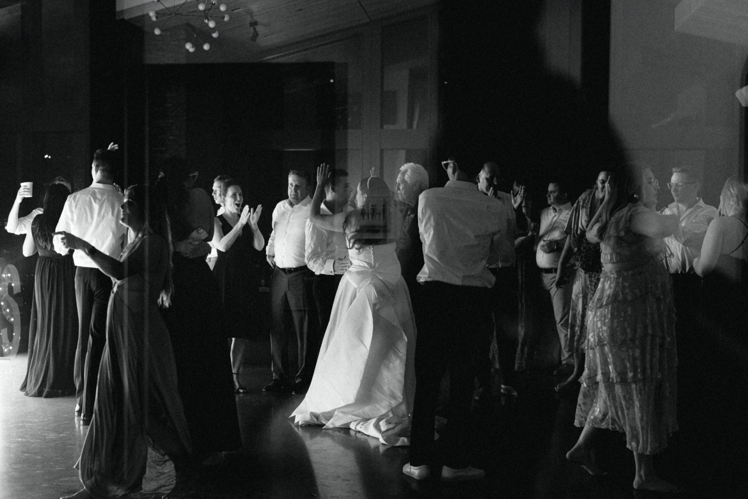 Wedding reception dancing at Amaterra Winery 