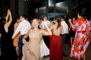 Wedding reception dancing at Amaterra Winery