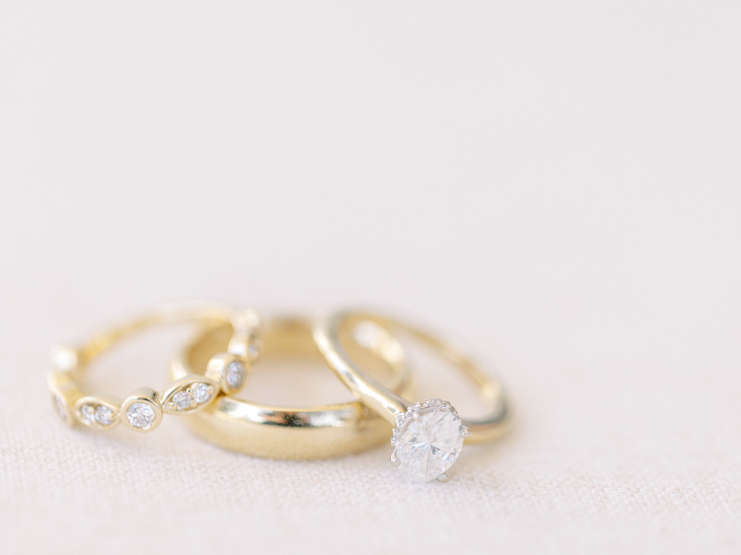 weddings bands and engagement ring for hayden lake country club wedding