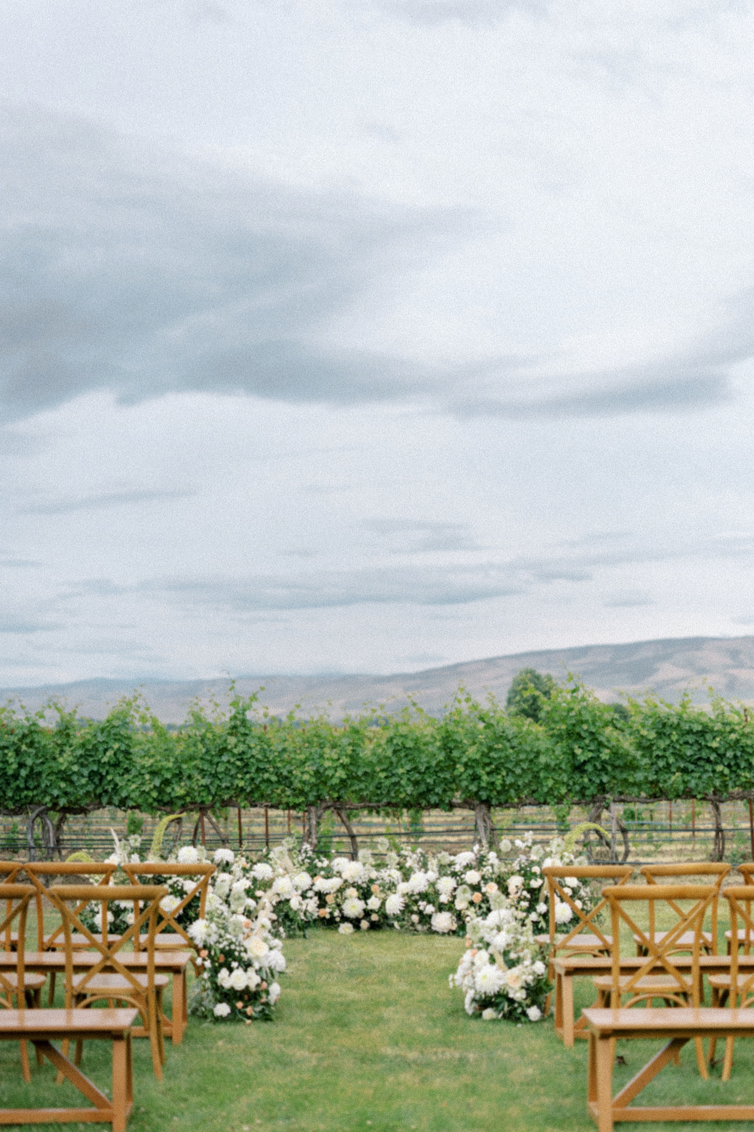 Ceremony decor for Kinhaven Winery Wedding