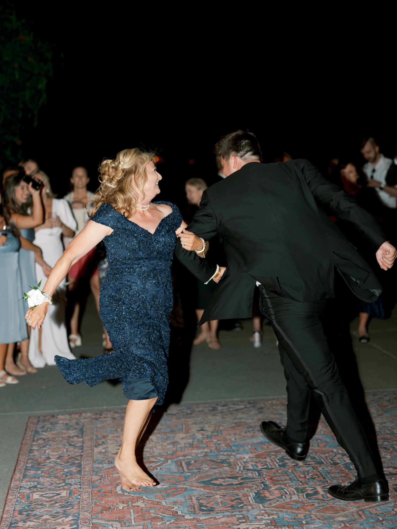 mother son dance during southern wedding at abeja winery